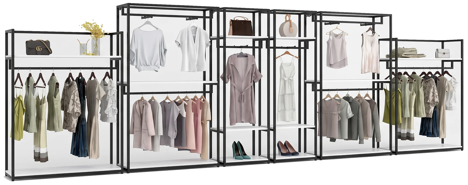 Garment Stands & Gold-Finish Accessories